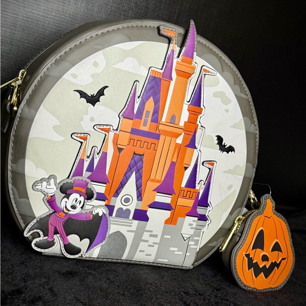 Loungefly 2025 Disney Parks Mickeys Not So Scary Halloween Party Backpack GID